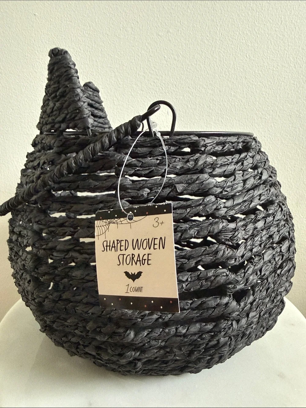 2026 Target Bullseye Playground Black Cat Halloween Woven Storage Basket